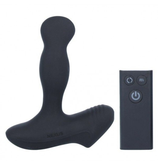 Чёрный перезаряжаемый массажёр предстательной железы NEXUS Revo Slim Чёрный перезаряжаемый массажёр предстательной железы NEXUS Revo Slim