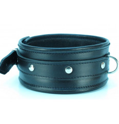 Ошейник из гладкой кожи