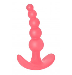 Розовая анальная пробка Bubbles Anal Plug - 11,5 см.