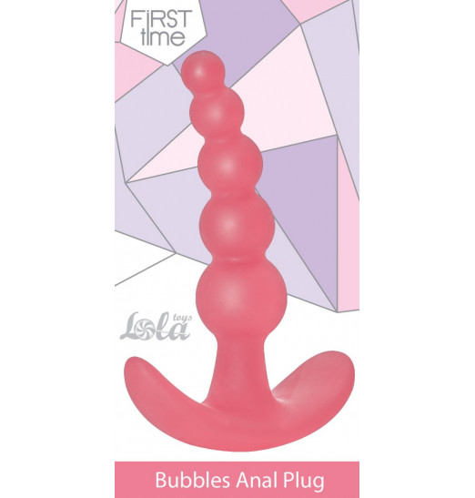 Розовая анальная пробка Bubbles Anal Plug - 11,5 см. Розовая анальная пробка Bubbles Anal Plug - 11,5 см.