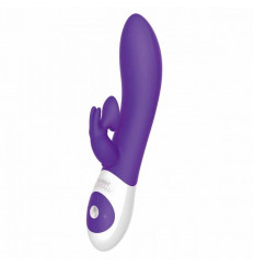 Фиолетовый вибратор The Kissing Rabbit