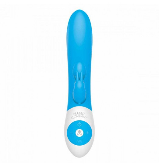 Голубой вибратор The Kissing Rabbit