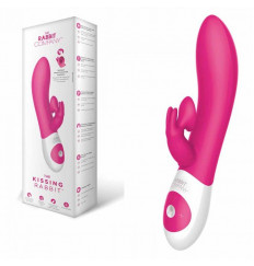 Розовый вибратор The Kissing Rabbit