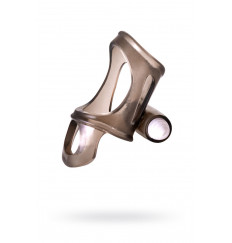 Дымчатая насадка на пенис Toyfa XLover с вибропулей