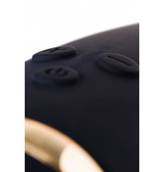 Чёрный вибратор WANAME Thunder с клиторальным отростком - 24,2 см.