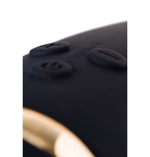 Чёрный вибратор WANAME Thunder с клиторальным отростком - 24,2 см.