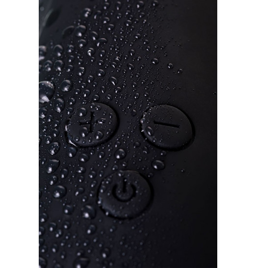 Чёрный вибратор WANAME Thunder с клиторальным отростком - 24,2 см.