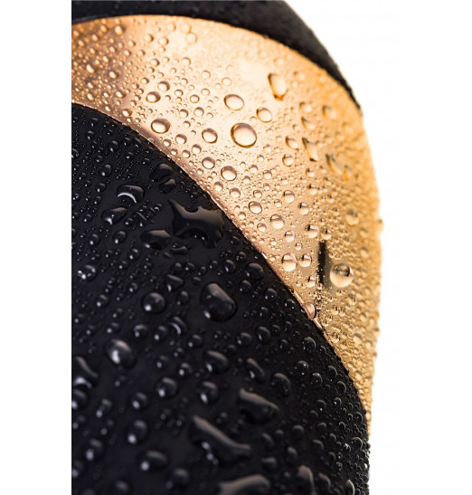 Чёрный вибратор WANAME Thunder с клиторальным отростком - 24,2 см.