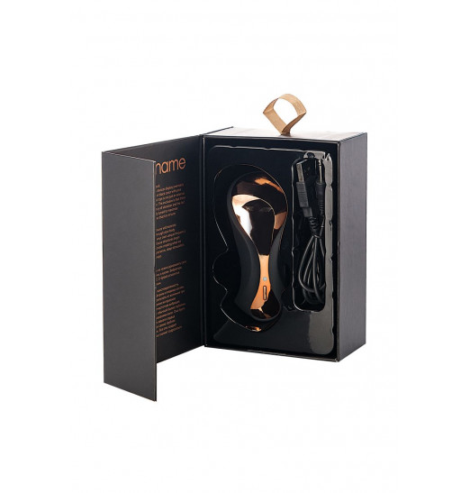 Чёрно-золотой клиторальный вибромассажер WANAME Surf