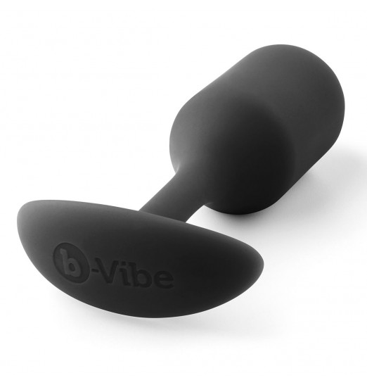 Чёрная пробка для ношения B-vibe Snug Plug 2 - 11,4 см.