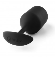 Чёрная пробка для ношения B-vibe Snug Plug 4 - 14 см.