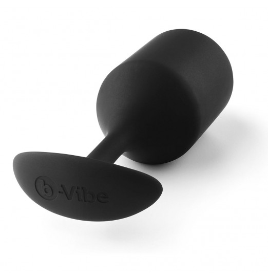 Чёрная пробка для ношения B-vibe Snug Plug 4 - 14 см.