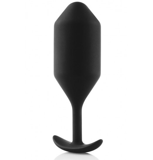 Чёрная пробка для ношения B-vibe Snug Plug 4 - 14 см.