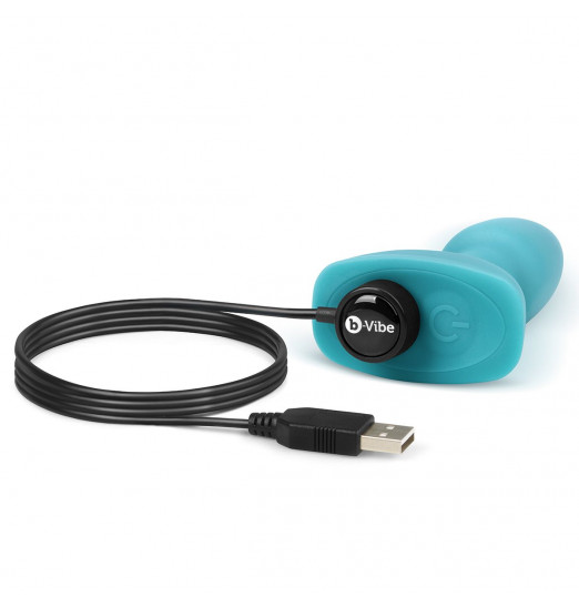 Бирюзовая анальная пробка с римминг-эффектом RIMMING PETITE - 12,4 см. Бирюзовая анальная пробка с римминг-эффектом RIMMING PETITE - 12,4 см.