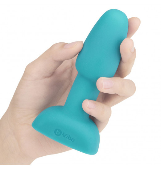 Бирюзовая анальная пробка с римминг-эффектом RIMMING PETITE - 12,4 см. Бирюзовая анальная пробка с римминг-эффектом RIMMING PETITE - 12,4 см.