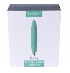 Зеленый компактный вибростимулятор клитора Daisy - 12,5 см.