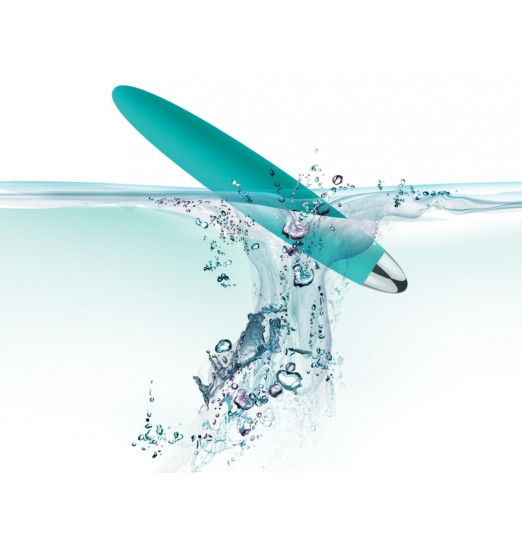 Зеленый компактный вибростимулятор клитора Daisy - 12,5 см.