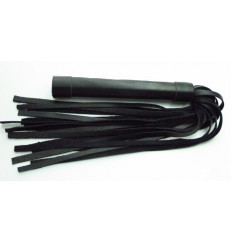 Чёрная плеть из нежной кожи - 45 см.