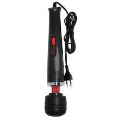 Чёрный жезловый вибратор с 2 скоростями