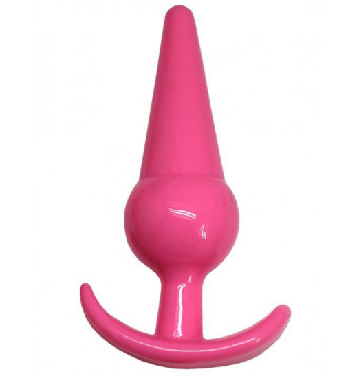 Набор из 4 розовых анальных пробок для ношения
