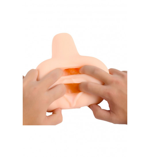 Мастурбатор-вагина с двумя любовными отверстиями