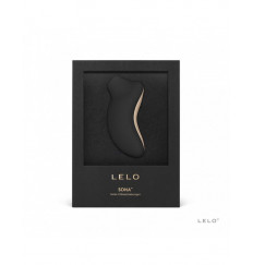 Чёрный клиторальный звуковой массажер Sona