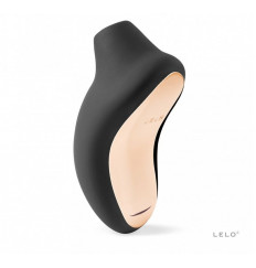 Чёрный клиторальный звуковой массажер Sona