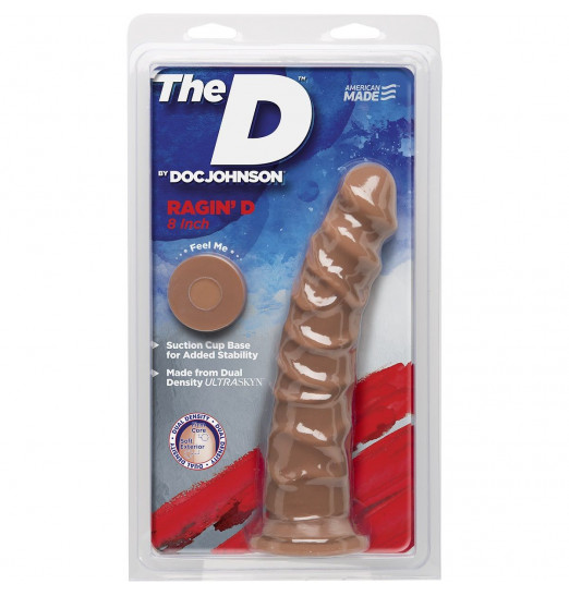 Фаллоимитатор-мулат на присоске The D Ragin’ D 8  - 20,3 см.