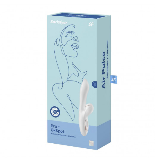 Вибромассажер с вакуумно-волновой клиторальной стимуляцией Satisfyer Pro + G-Spot - 22 см.