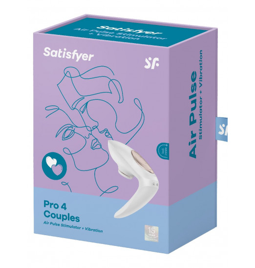 Вибро-вакуумно-волновой стимулятор для пар Satisfyer Pro 4 Couples