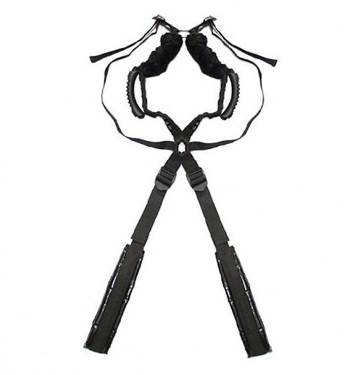 Чёрный бондажный комплект Romfun Sex Harness Bondage на сбруе Чёрный бондажный комплект Romfun Sex Harness Bondage на сбруе