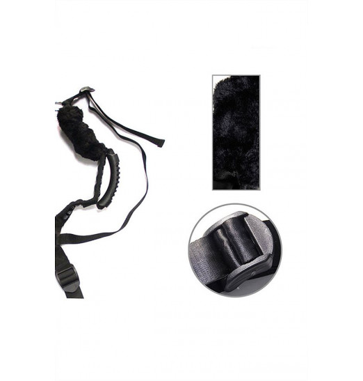 Чёрный бондажный комплект Romfun Sex Harness Bondage на сбруе Чёрный бондажный комплект Romfun Sex Harness Bondage на сбруе