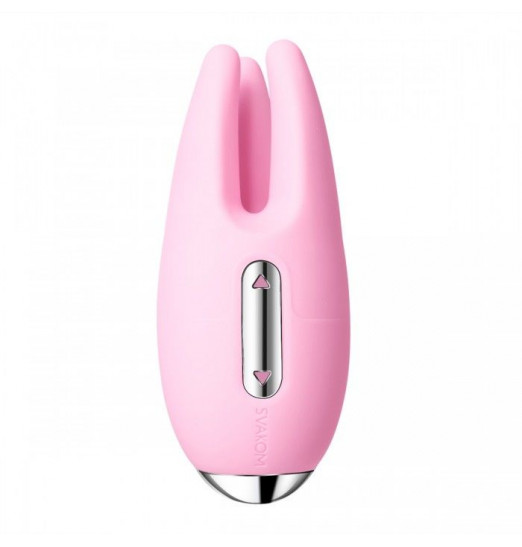 Розовый вибростимулятор клитора Cookie  с подвижными  щупальцами