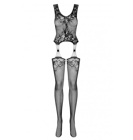 Сексапильный комбинезон с крупным цветочным рисунком