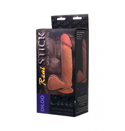 Фаллоимитатор-мулат TOYFA RealStick Elite Mulatto - 21 см.