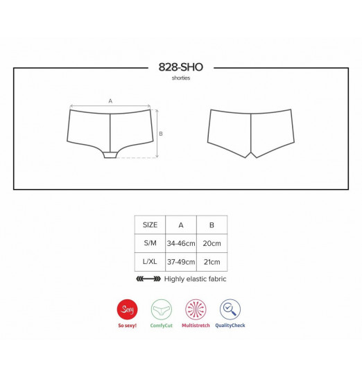 Кружевные трусики-шорты