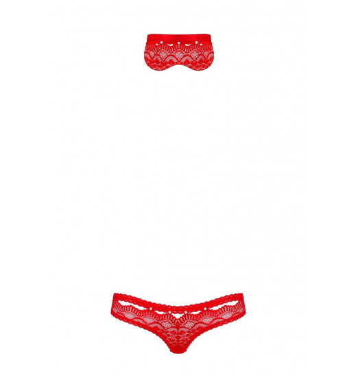 Трусики и маска с бусинами