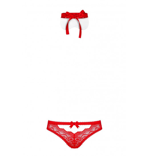 Трусики и маска с бусинами