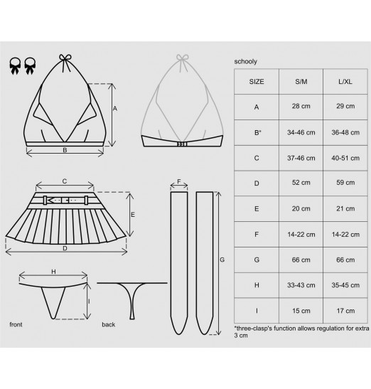 Игровой костюм школьницы Schooly Игровой костюм школьницы Schooly