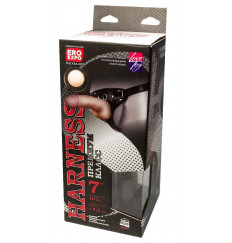 Кожаный пояс харнесс WOMAN LONG премиум класса с 3 насадками