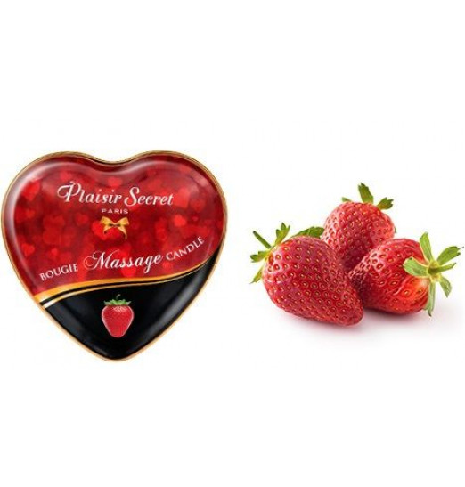 Массажная свеча с ароматом клубники Bougie Massage Candle - 35 мл. Массажная свеча с ароматом клубники Bougie Massage Candle - 35 мл.