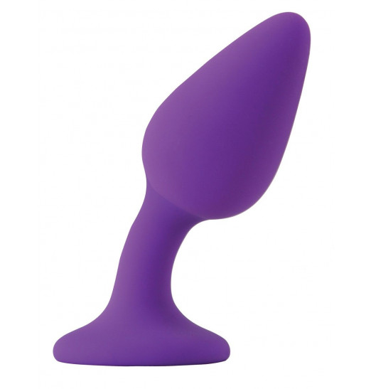 Фиолетовая гибкая анальная пробка INYA Queen - 11,9 см.