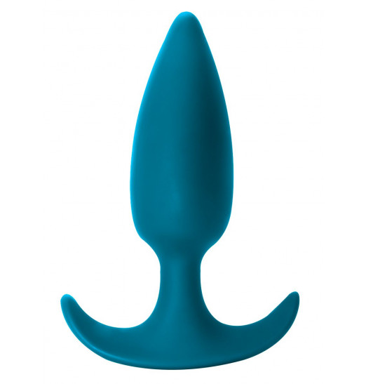 Бирюзовая анальная пробка Delight - 10,5 см.
