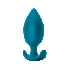 Бирюзовая анальная пробка Insatiable - 10,5 см.