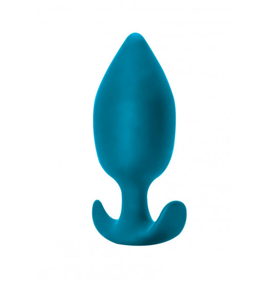 Бирюзовая анальная пробка Insatiable - 10,5 см.