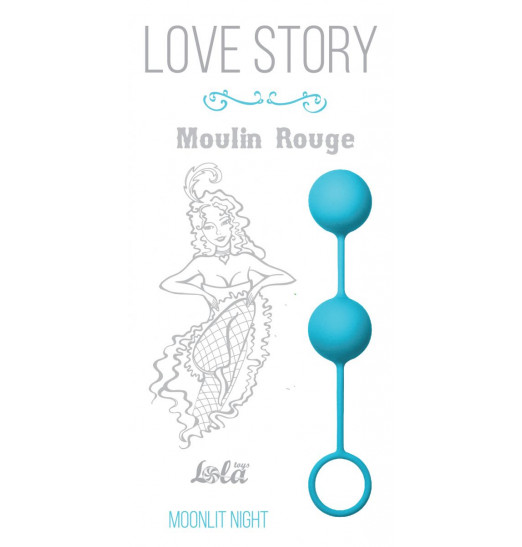 Голубые вагинальные шарики Love Story Moulin Rouge