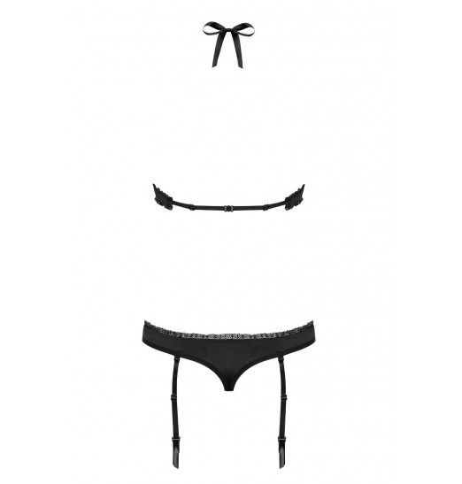 Оригинальное боди с пажами и открытой спинкой