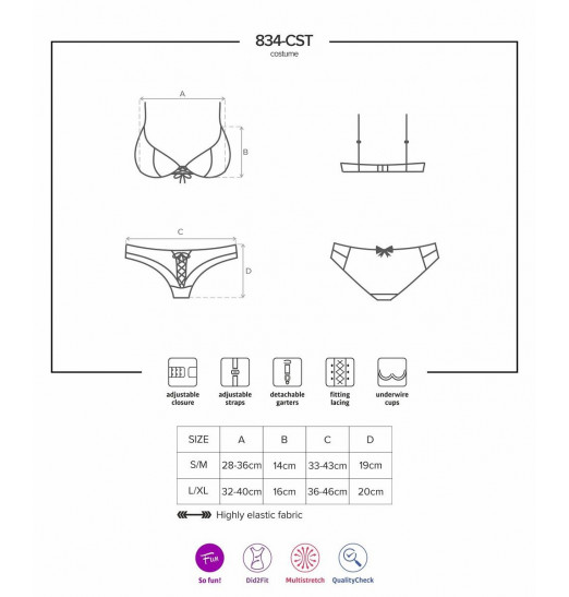 Соблазнительный комплект медсестры из сетки