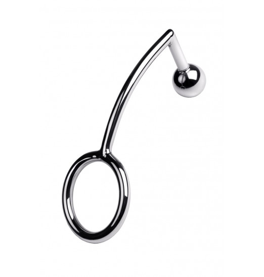 Металлическое эрекционное кольцо размера M с анальной втулкой Металлическое эрекционное кольцо размера M с анальной втулкой