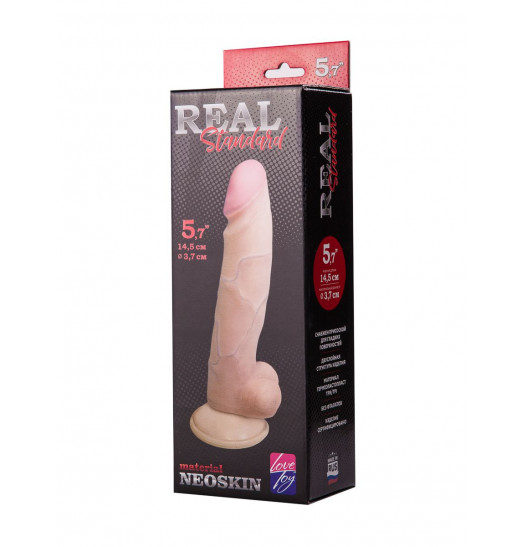 Фаллоимитатор REAL Standard из неоскин - 19 см.